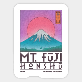 Mt Fuji, Honshu, Japan Sticker